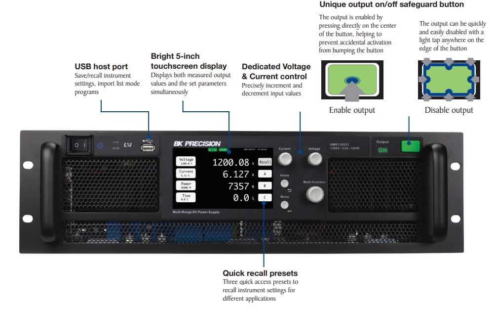 B&K Precision HMR ATE System DC Power Supplies